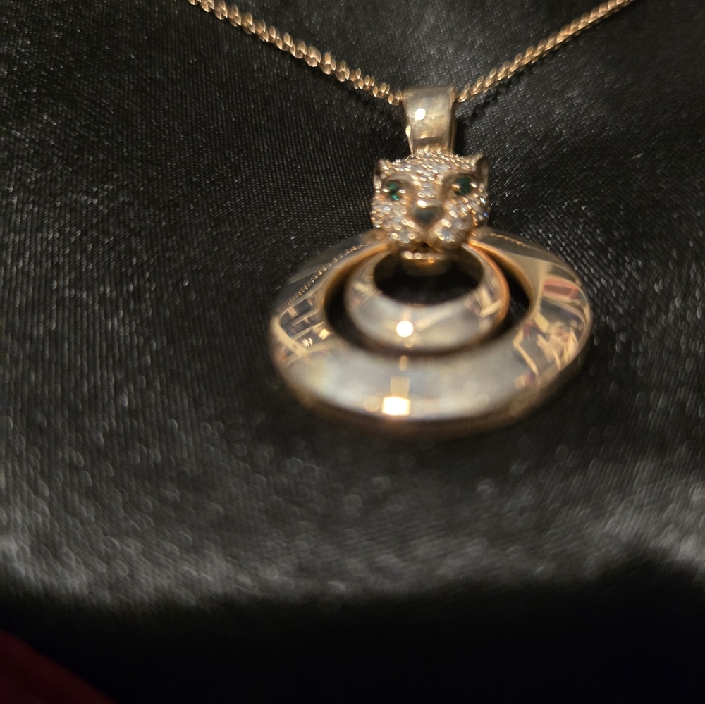 EFFY Rose Gold Diamond Panther NECKLACE - Picture 7 of 9
